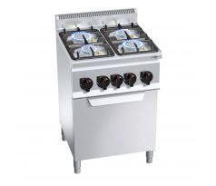 Plynový sporák - 19 kW - 4 horáky - s elektrickou konvekčnou rúrou- 3 kW – GHB669P+EB3U