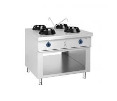 Plynový wok sporák - ostrovný - 56 kW - 4 horáky - vrátane 2 vodovodných kohútikov – GWHN1018