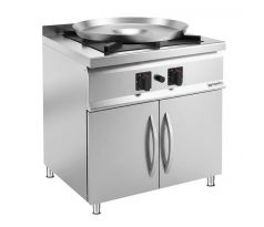 Plynový sporák Tantuni - 800x700x850 mm - 24 kW - 1 horák - pozostáva z Tantuni panvica a podstavec so spodnou skrinkou s 2 dverami – TGT878#TPT600