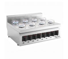 Plynový varič (stolový) - Künefe - 800x700x350 mm - 22 kW - 8 horáky – KGUT873