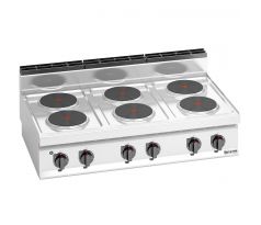 Elektrický sporák - 15,6 kW - 6 okrúhlych platní – EHB173E