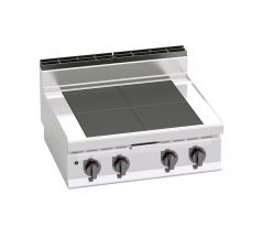 Elektrický tálový sporák - Lorenzo 700 - 800x700x450 mm - 12 kW - 4 platne – EGPB874