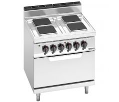 Elektrický sporák - 10,4 kW - 4 okrúhle platničky - vr. elektrické statické rúry - 7,5 kW – EHB879H+EB8S