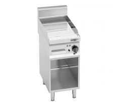 Elektrická grilovacia platňa - s povrchom z tvrdého chrómu - 4 kW - Hladký - grilovacia plocha: 296x430 mm - 1 zóna - na otvorenom podstavci – EGB363CP#SET