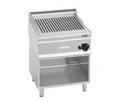 Lávový plynový gril - 8 kW - 600 mm - 0,6 x 0,6 m - samostatne stojaci model - nehrdzavejúca oceľ - vrátane podstavca – GLB663C#SET