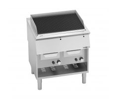 Plynový vodný gril - 18 kW - 0,8 x 0,73 m - liatinový rošt - samostatne stojaci model - hĺbka 730 mm - nehrdzavejúca oceľ – GWGB879M