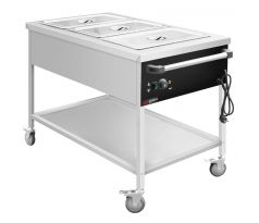 Termovozík Bain Marie - 1,95 kW - 3x GN 1/1 - s vypúšťacím kohútikom – TWK1760