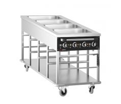 Termovozík Bain Marie - 4 kW - 4x GN 1/1 - teplota vaní nastaviteľná samostatne – TWBK400