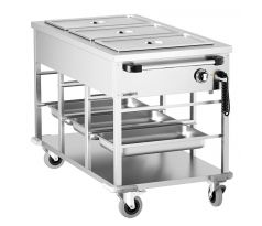 Termovozík Bain Marie - 2,5 kW - 3x GN 1/1 – TWBK310