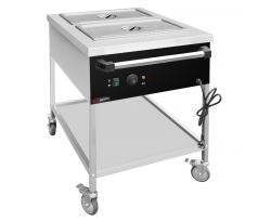 Termovozík Bain Marie - 1,95 kW - 2x GN 1/1 - s vypúšťacím kohútikom – TWK1758