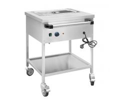 Termovozík Bain Marie - 1,95 kW - 1x GN 1/1 - s vypúšťacím kohútikom – TWK1756