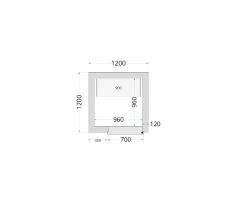 Panely k stavebnicovým boxom 120 mm TEFCOLD CR 120x120x220