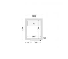 Panely k stavebnicovým boxom 120 mm TEFCOLD CR 120x150x220