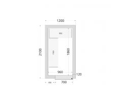 Panely k stavebnicovým boxom 120 mm TEFCOLD CR 120x210x220