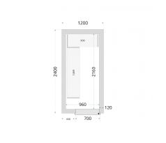 Panely k stavebnicovým boxom 120 mm TEFCOLD CR 120x240x220
