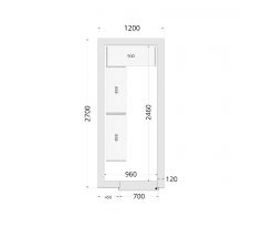 Panely k stavebnicovým boxom 120 mm TEFCOLD CR 120x270x220