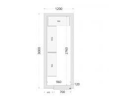 Panely k stavebnicovým boxom 120 mm TEFCOLD CR 120x300x220