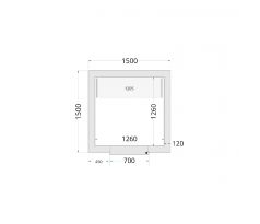 Panely k stavebnicovým boxom 120 mm TEFCOLD CR 150x150x220