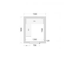 Panely k stavebnicovým boxom 120 mm TEFCOLD CR 150x180x220
