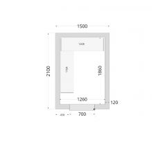 Panely k stavebnicovým boxom 120 mm TEFCOLD CR 150x210x220