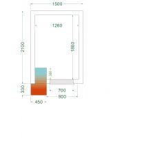 Freezer room TEFCOLD CRNF1521